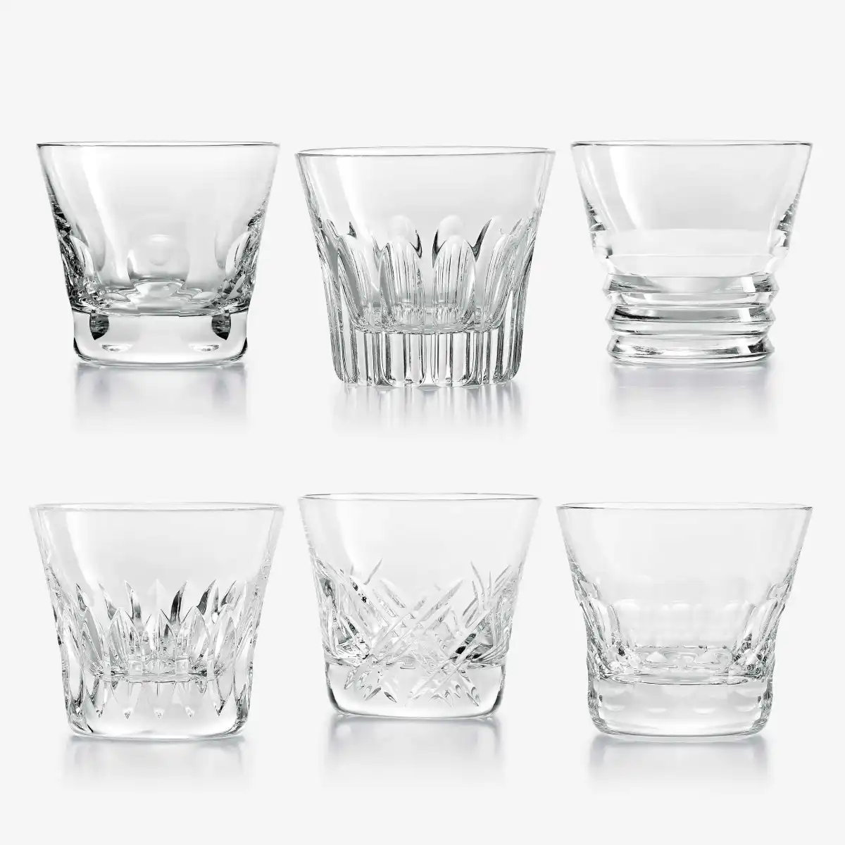 baccarat crystal french design tumbler set collection