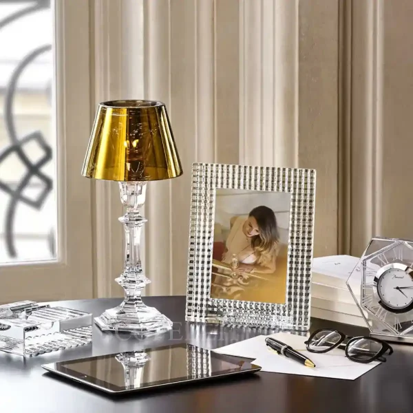 baccarat harcourt our fire candlestick gold