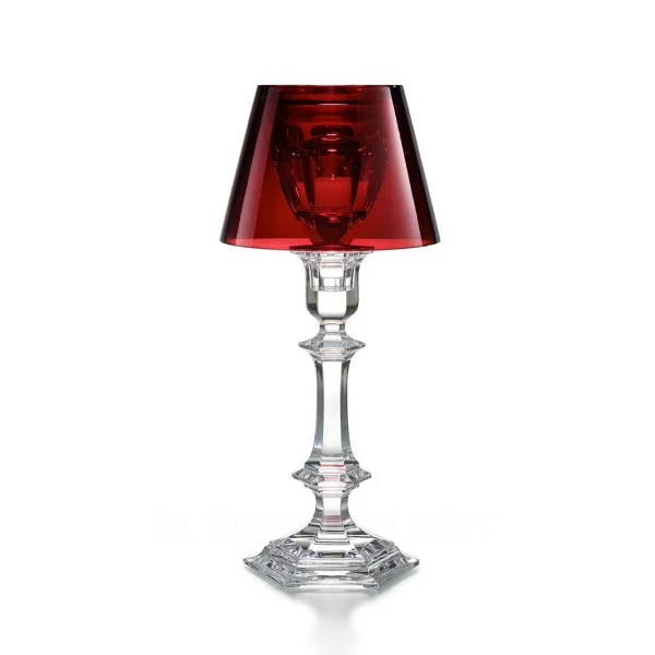 baccarat harcourt our fire candlestick red