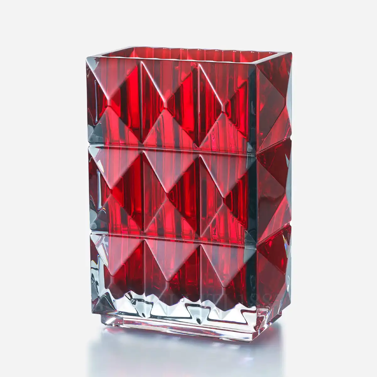 baccarat louxor vase red