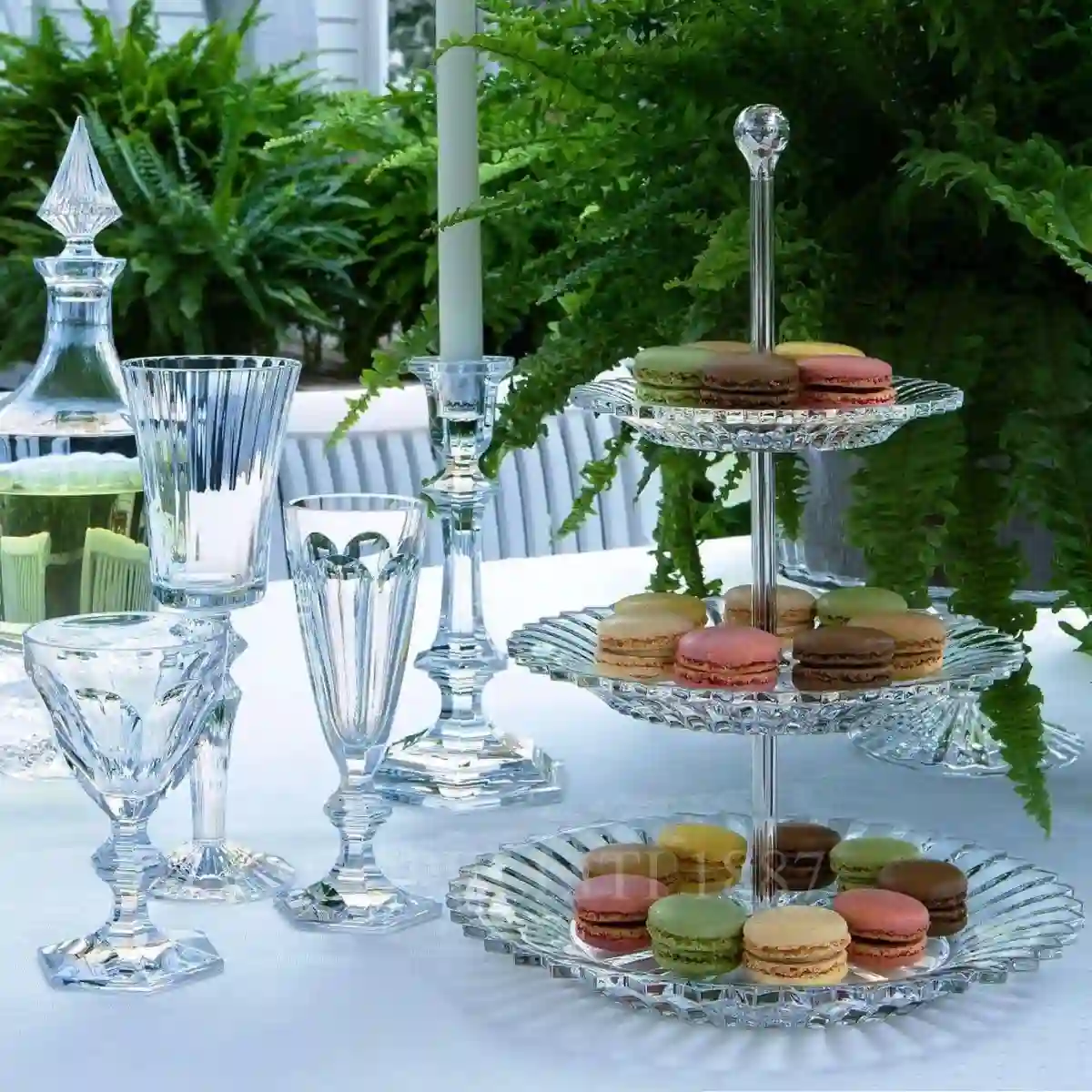 baccarat 3-level pastry stand mille nuits