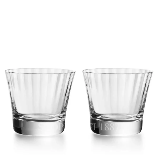 baccarat mille nuits set of two crystal tumblers