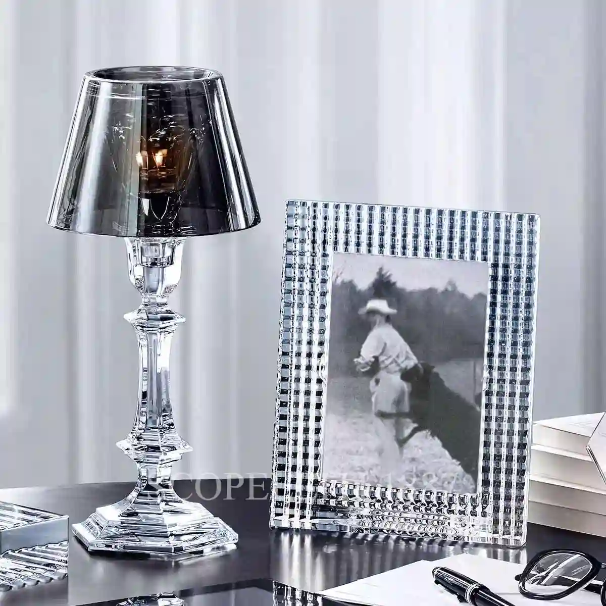 baccarat harcourt our fire candlestick silver
