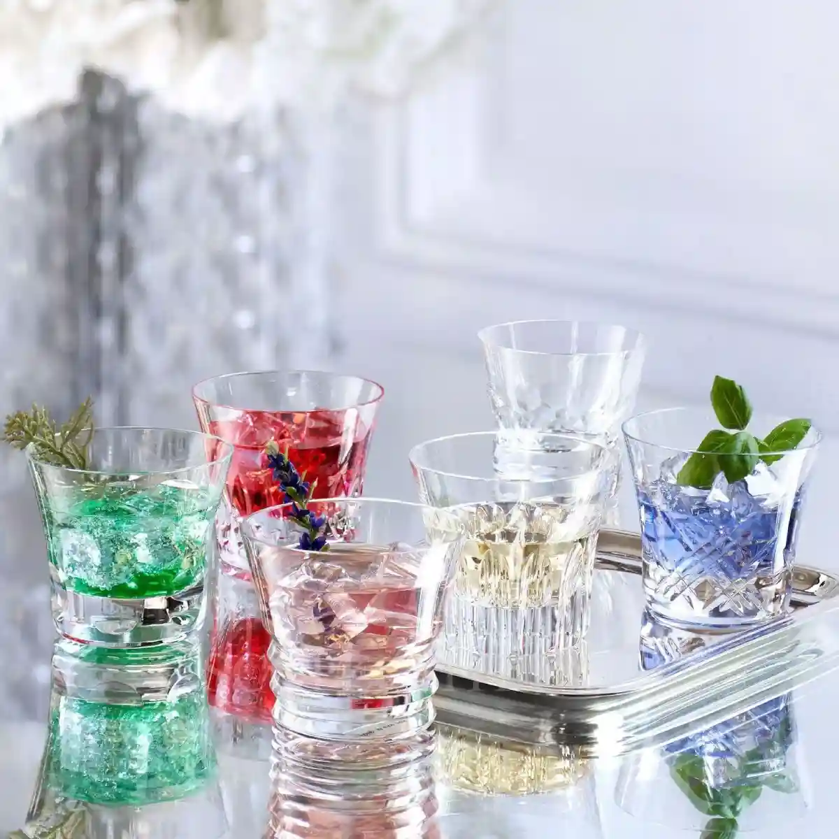 baccarat crystal french design tumbler set collection