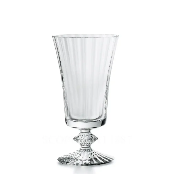 baccarat mille nuits short crystal white wine glass