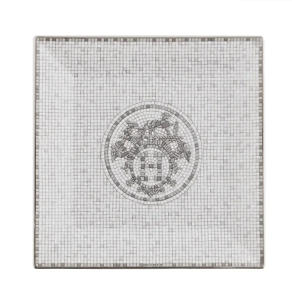 hermes mosaique au 24 platinum square plate n3