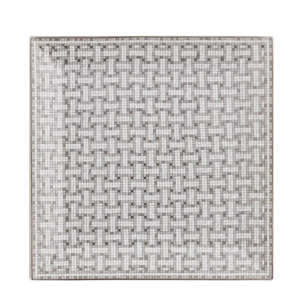 hermes mosaique au 24 platinum square plate n4