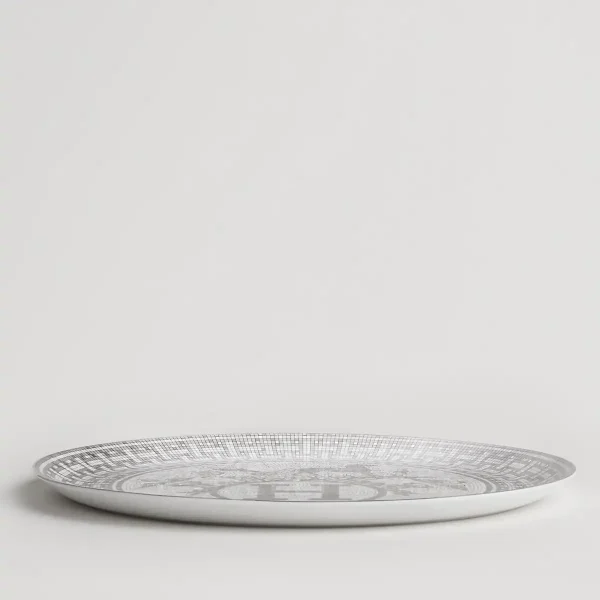hermes mosaique au 24 platinum tart platter side view