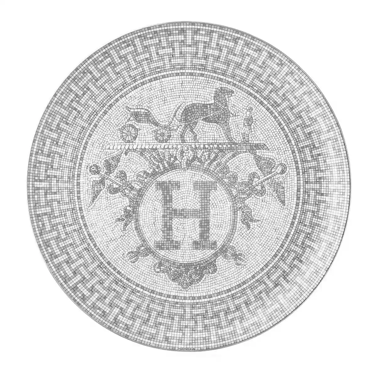 hermes mosaique au 24 platinum tart platter