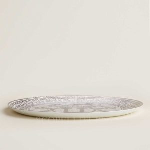 hermes tart platter mosaique platinum