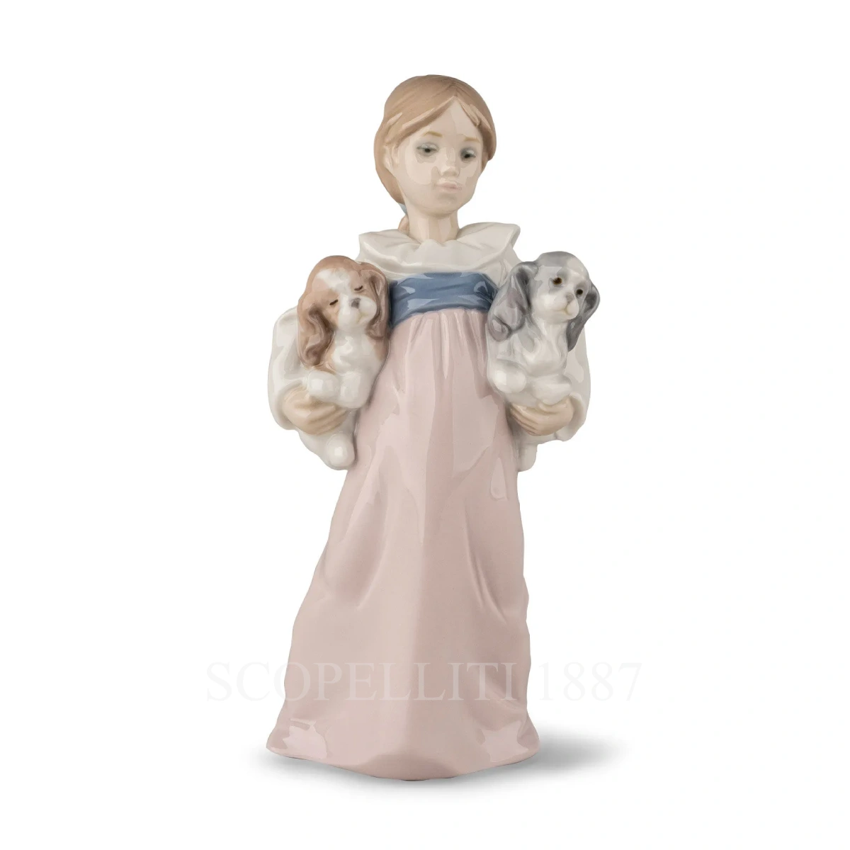lladro arms full of love girl porcelain figurine