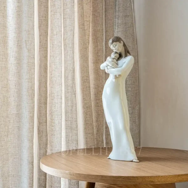 lladró goodnight my angel mother porcelain figurine