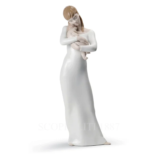 lladró goodnight my angel mother porcelain figurine