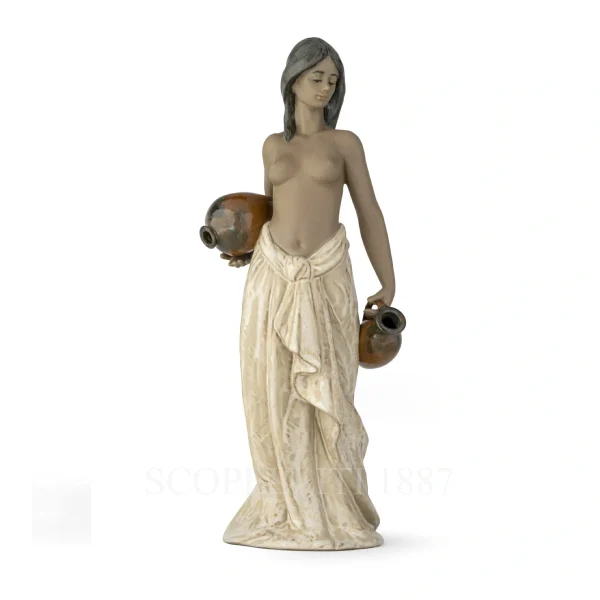 lladro water girl porcelain figurine