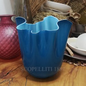 venini fazzoletto vase horizon blue aquamarine