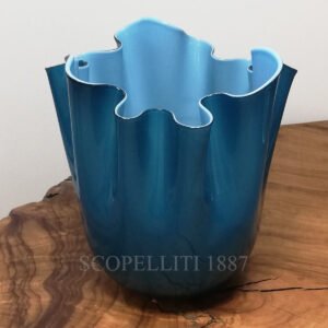 venini fazzoletto vase horizon blue aquamarine