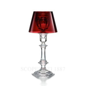 baccarat crystal french design harcourt our fire candlestick red