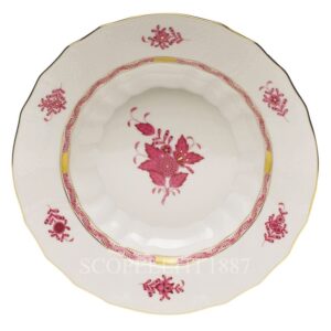 herend porcelain apponyi rim soup pink