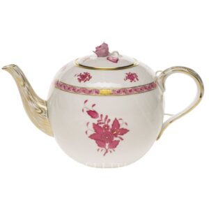 herend porcelain apponyi teapot pink