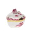 Herend Apponyi Heart Box with Rose 6005-09 AP