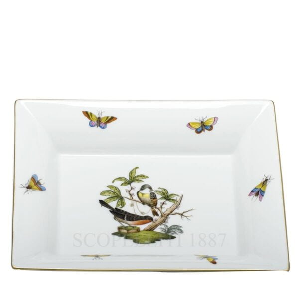 herend porcelain rothschild rectangular tray