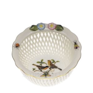 herend porcelain rothschild small basket