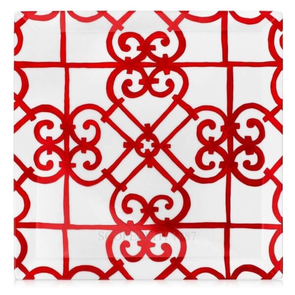 hermes parisbalcon du guadalquivir designer porcelain square plate