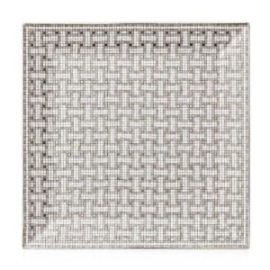 hermes paris designer mosaique au platinum square plate