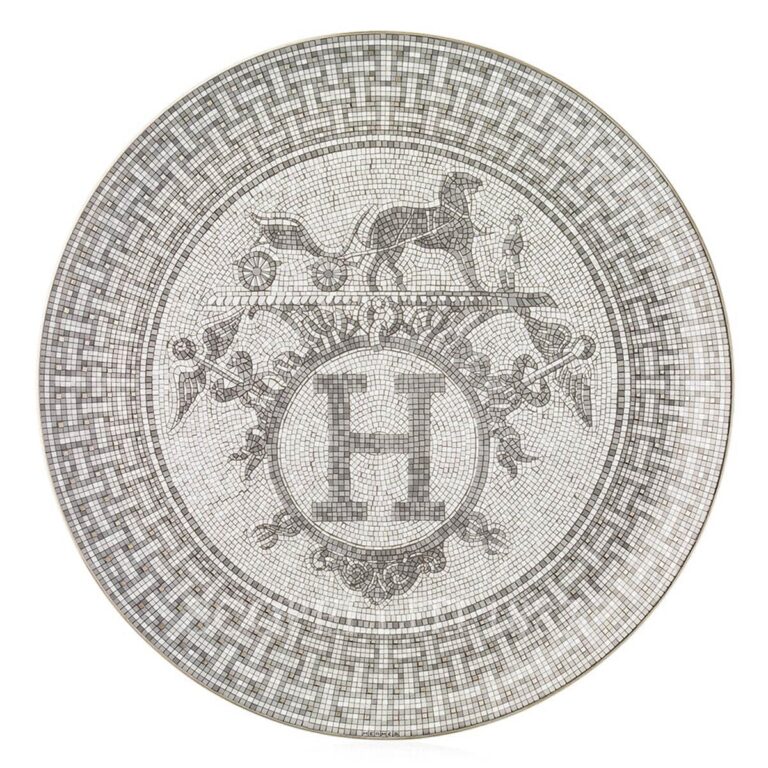 hermes mosaique au 24 platinum tart platter