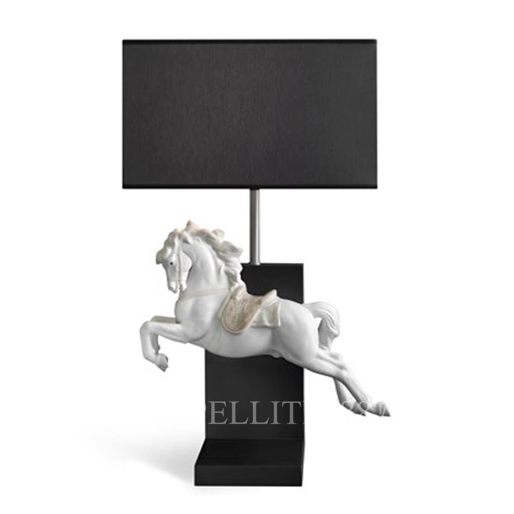Lladró Horse On Pirouette Lamp