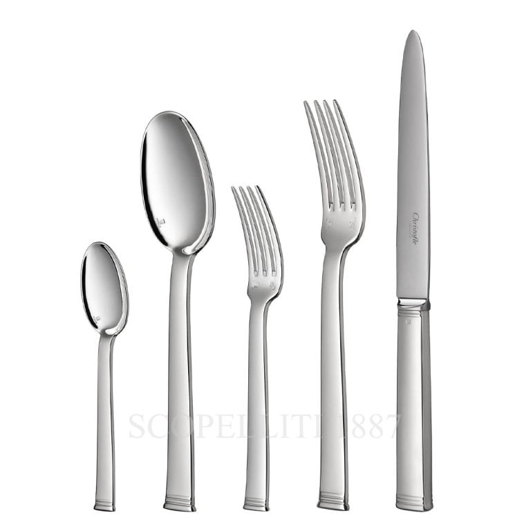 christofle flatware silver plated commodore