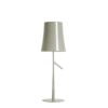 Foscarini Birdie LED Grey Table Lamp Tall with Dimmer