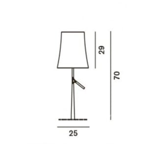 foscarini italian lighting designer table lamp birdie large measures