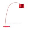 Foscarini Twiggy Red Floor Lamp LED with Dimmer