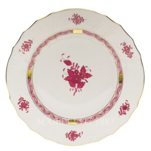 herend handpainted pocelain apponyi dinner plate pink