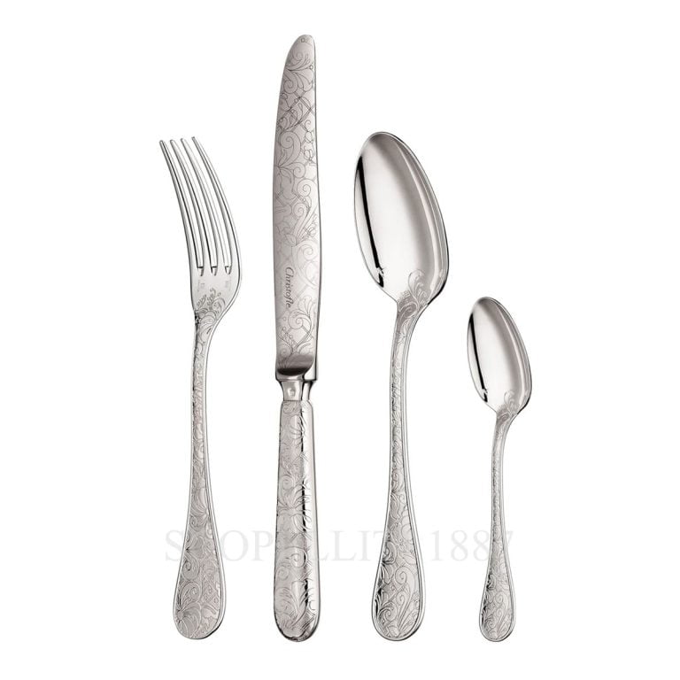 christofle flatware silver plated jardin d eden