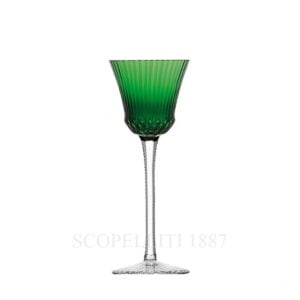 saint louis apollo green crystal roemer wine glass