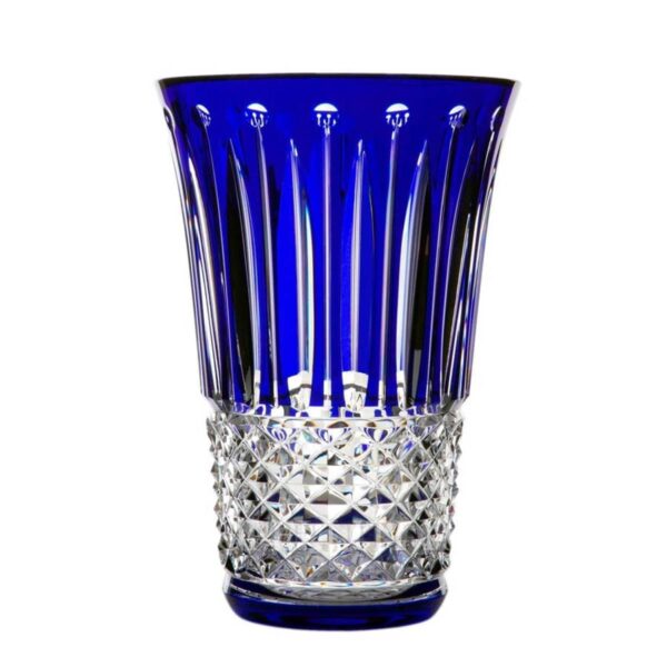 saint louis tommyssimo blue crystal designer vase