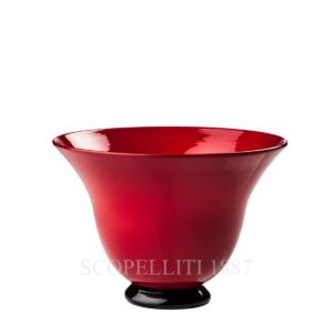 venini italian design murano glass anni trenta vase red