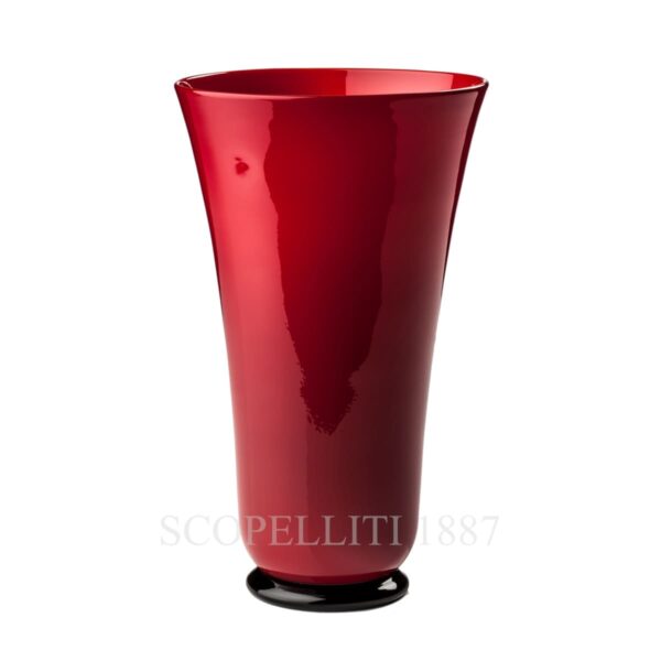 venini italian design murano glass anni trenta vase red