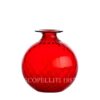 Venini Monofiore Balloton Vase small red