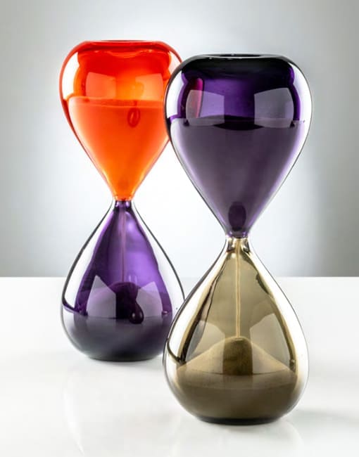 CLESSIDRA, Decorative object Blown glass hourglass By VENINI