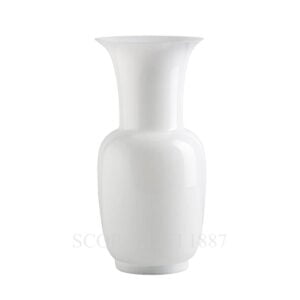 venini opaline italian murano glass vase white