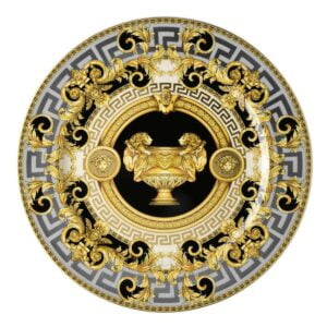 versace italian design prestige gala service plate golden