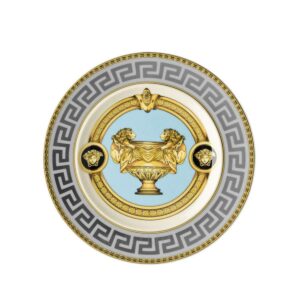 versace italian design prestige gala le bleu small plate golden