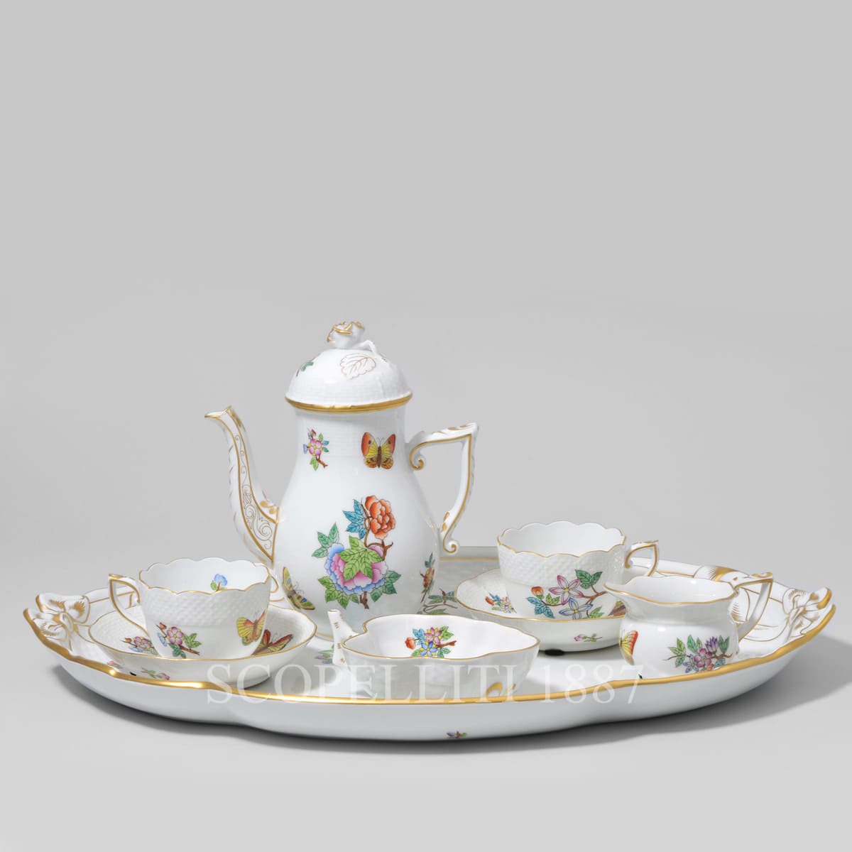 Queen Victoria - Coffee Set for 2 Persons - Herend Austria