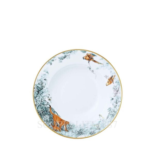 hermes limoges porcelain carnets d equateur soup plate