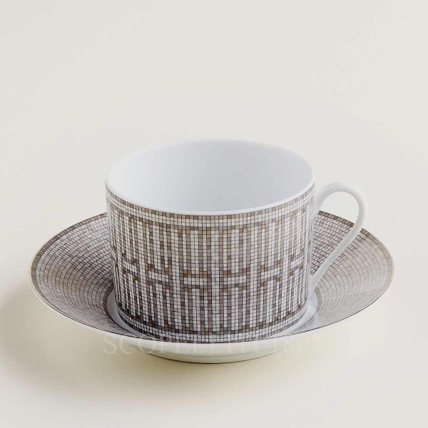 hermes breakfast cup platinum