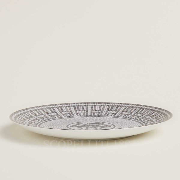 hermes mosaique au 24 platinum dessert plate