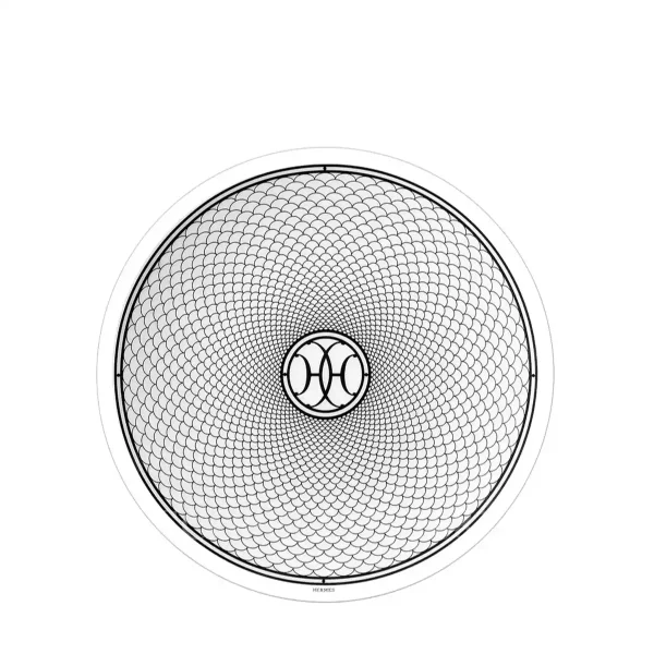 hermes h deco bread plate n1 in porcelain white